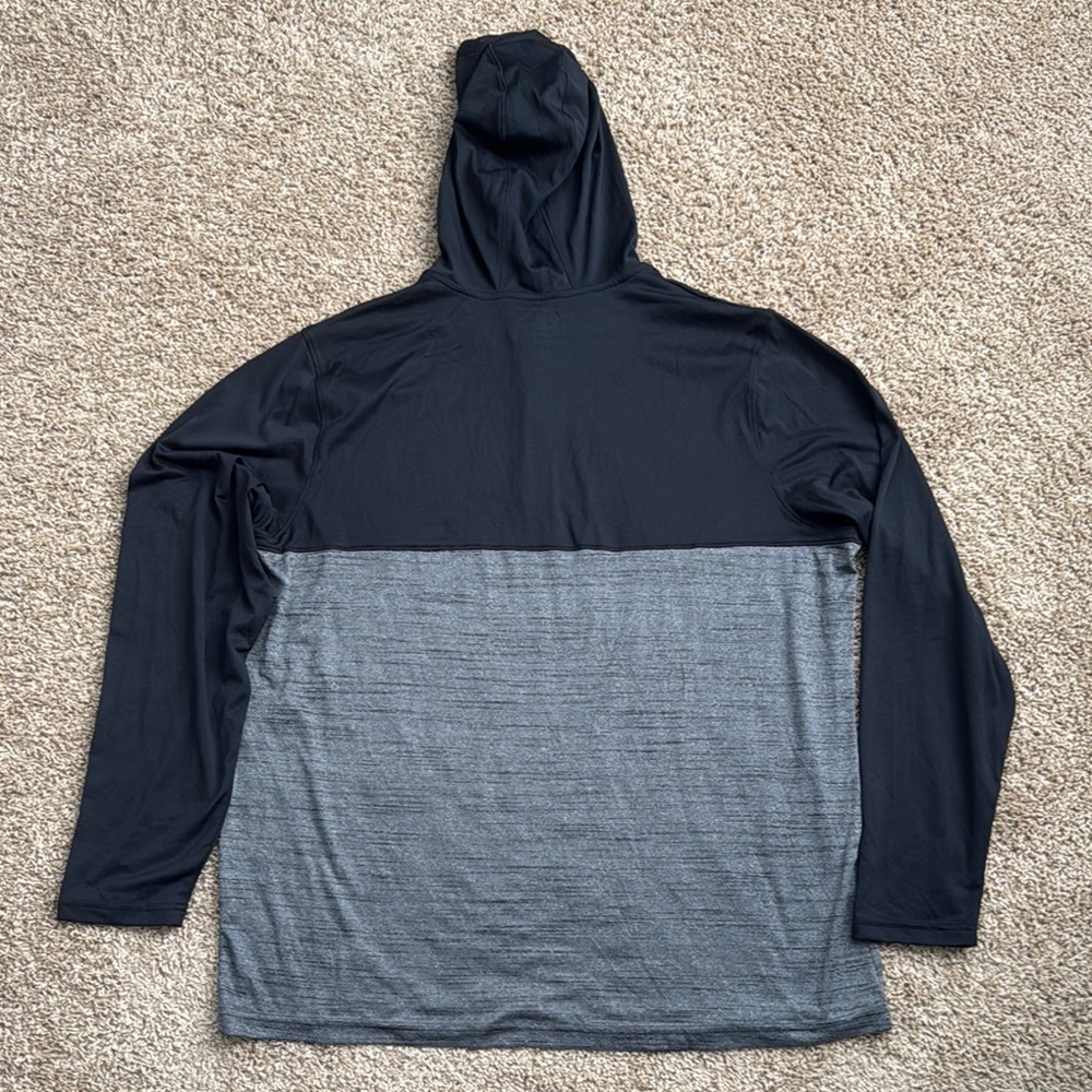 EUC Men’s Under Armour Black/Gray HeatGear Tech 1/4 Zip Pullover Hoodie Size 2XL - Picture 6 of 9